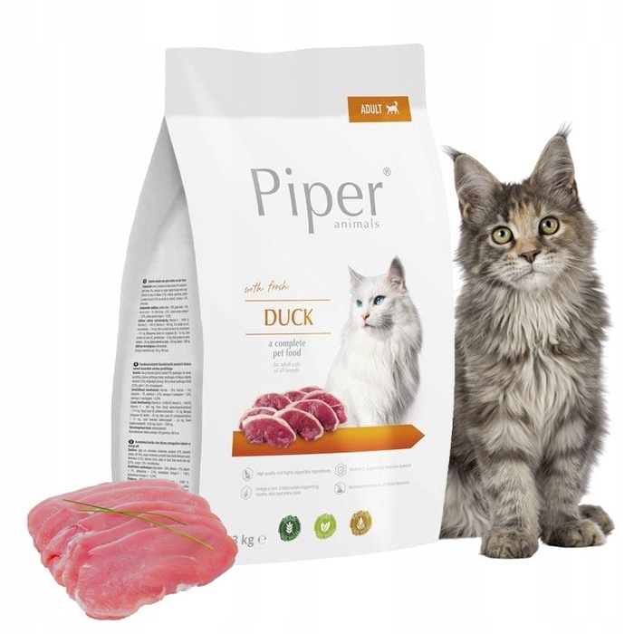 Сухий корм для тварин Piper Animals з качкою, 3 кг