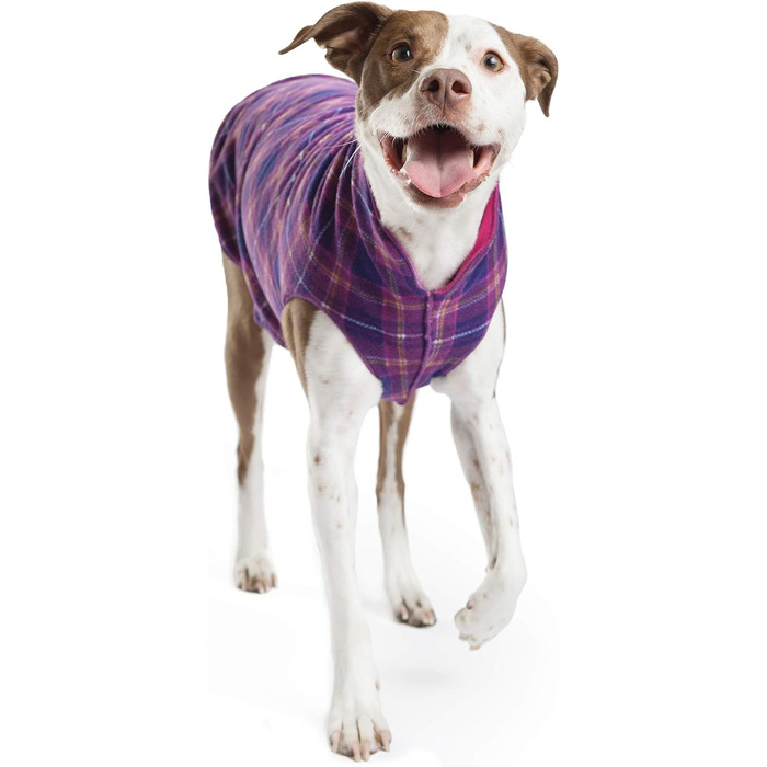 Теплий пуловер для собак Gold Paw Duluth з двошарового флісу - м'який, теплий одяг для собак з 4-стороннім розтягуванням, придатний для прання в машині, універсальний, кольори: малина/фуксія, розмір 18