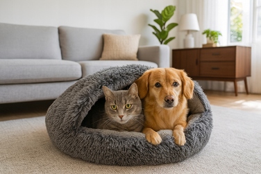 Будка для собак Odol-Plus, сіра, 80 x 80 см