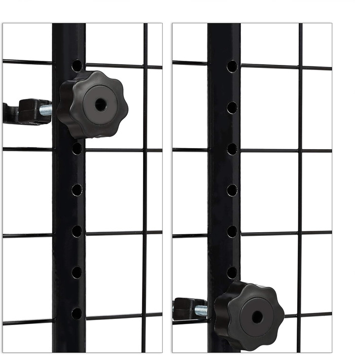 Сітка для собак у машину Relaxdays, універсальна, регульована ширина, чорна, 40 x 92-157 см