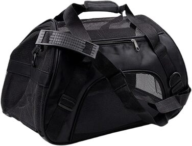 Транспортна сумка для собак та котів, складана переноска для тварин з регульованим плечовим ременем