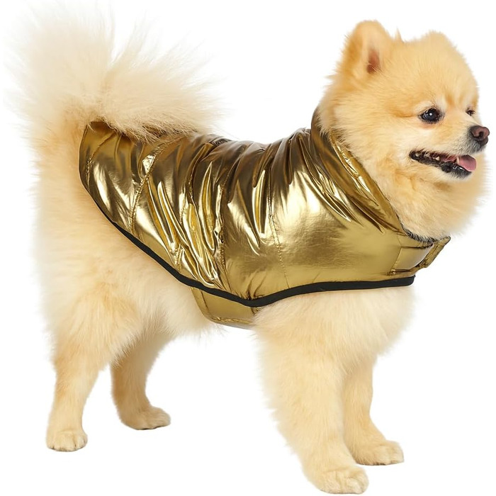 Зимовий одяг для собак Wasa – водонепроникний, теплий та зручний – Flamingo (золотий, A:25 см)