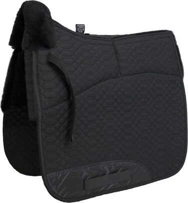 Підкова Engel Reitsport для виїздової їзди з наповнювачем та овечкою, чорна, середнього розміру