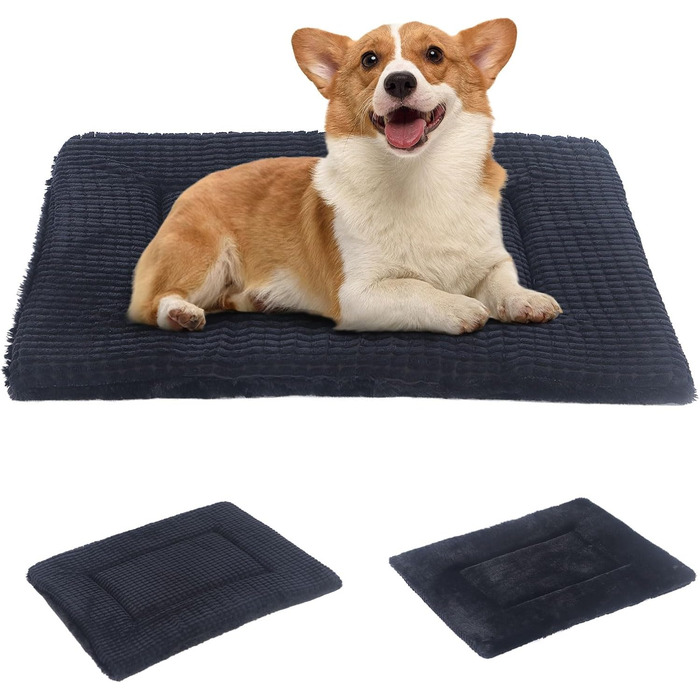 Ортопедичне ліжко для собак BVAGSS, миється, м'яке, тепле, для маленьких, середніх та великих собак, 76x50x4 см, сірий