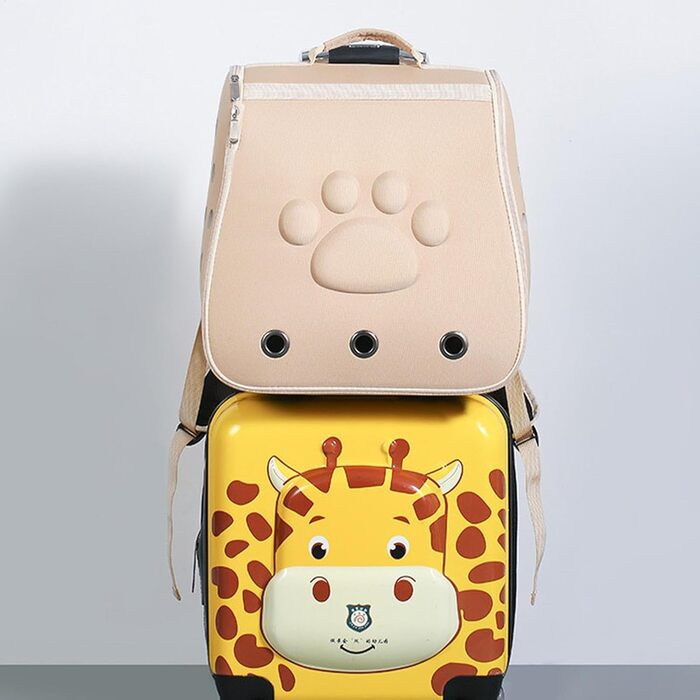 Транспортер для кошенят та цуценят - переноска для котів та собак, кавовий (хакі)