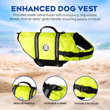 Рятувальний жилет для собак Fido, розмір S, жовтий
