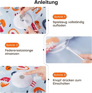 Інтерактивна іграшка для котів Potaroma з автоматичною подачею пір'я - перезаряджувана, з датчиком дотику та звуком миші, ідеальна для активних котів, з квітковим покриттям