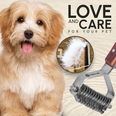 Гребінець для догляду за підшерстям собак, котів та домашніх тварин FLAMIA & JABZ (14 лез)