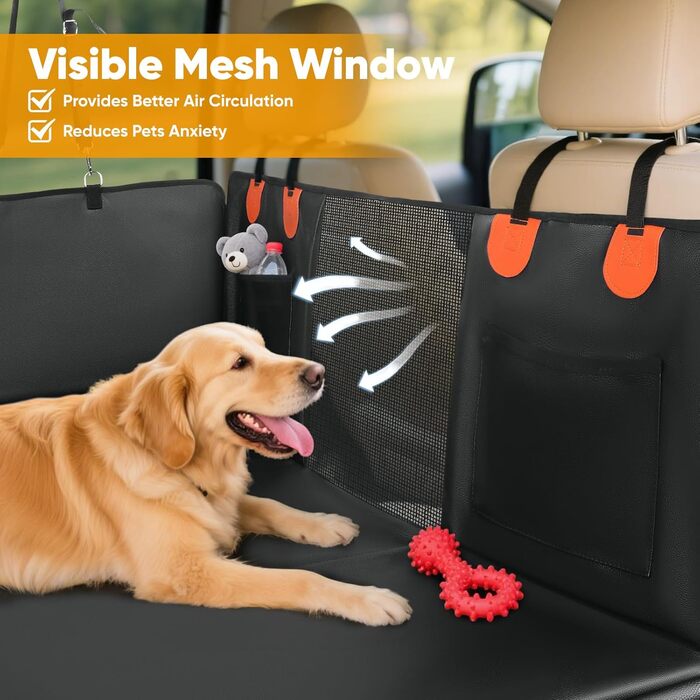 Автоматичний килимок для собак у машину BugyKido, захист заднього сидіння, водонепроникний, анти-царапин, до 180 кг