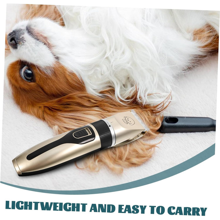 Електрична машинка для грумінгу собак Leiser з титано-керамічним лезом - безпечний тример для вух, лап, обличчя. Низька вібрація, підходить для чутливої шкіри. Акумуляторний.