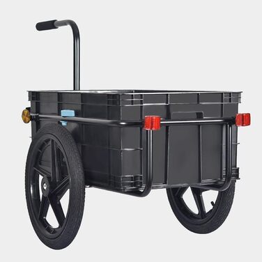 Велосипедний причіп Tiggo VS Plus з вантажною коробкою 70 літрів (причіп-вантажівка)