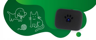 GPS-трекер для собак CALMEAN Maxi + нашийник L/XL