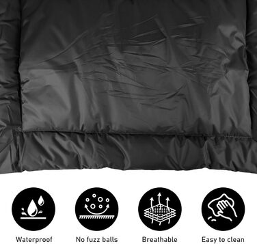 Водонепроникний килимок для собак 90 x 60 см, килимок для собак у подорожі, миючий килимок для собак і котів, портативне собаче ліжко для активного відпочинку, в авто та на вулиці, для подорожей та кемпінгу (сірий)