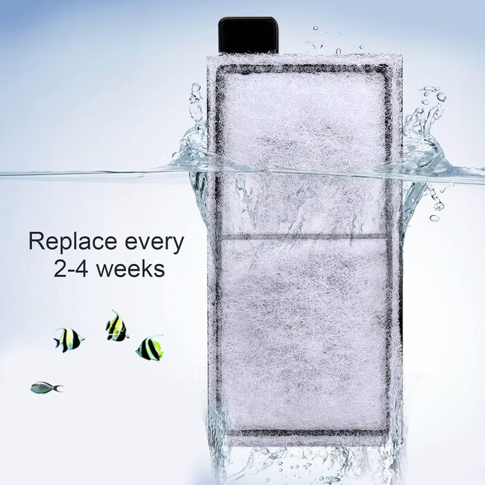 Фільтр для акваріума AQQA, внутрішній, 5.5W, 400L/H, для акваріумів до 200L, з губчастим фільтром