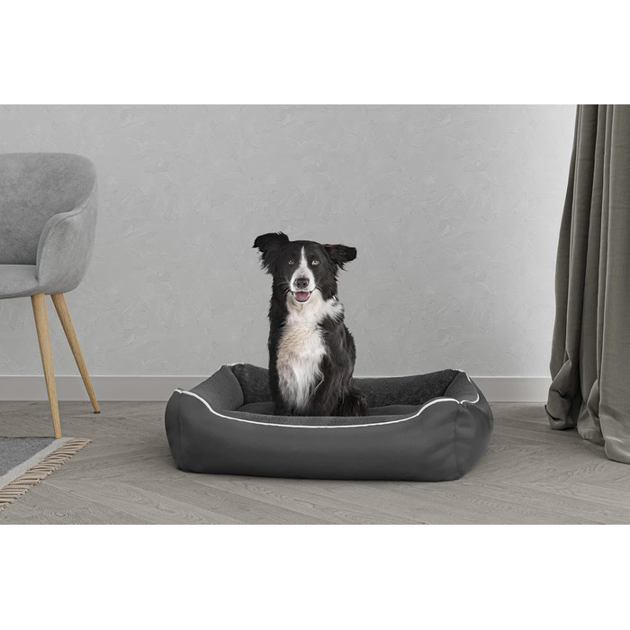 Ліжко для собак та котів Sogni E Capricci, 48x42x16 см, сірий колір, NUVOLA