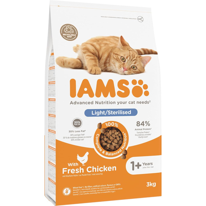 Сухий корм для стерилізованих котів IAMS Sterilised, 10 кг
