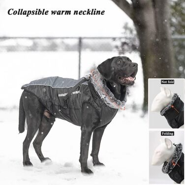 Водонепроникний зимовий одяг для собак - тепла куртка-жилет для собак середніх та великих порід, 2XL