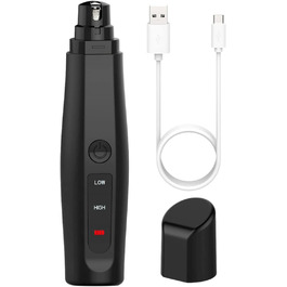 Електричний триммер для нігтів Happyyami для собак та котів - безпечний та зручний, з алмазним насадком