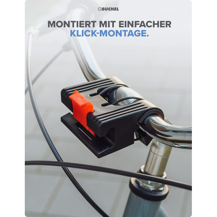 Фронтальний велосипедний кошик BÜCHEL | Складана сумка-кошик для покупок | З кріпленням Express для швидкого встановлення | Чорний | Аксесуар для велосипеда