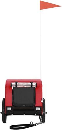 Причіп для велосипеда ARKEM для собак, червоно-чорний, з тканини Oxford та металу