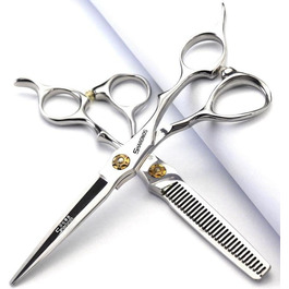 Професійна ножиця для грумінгу собак та котів Fellschere 6/6.5/7.5 дюймів з нержавіючої сталі (2 шт.)