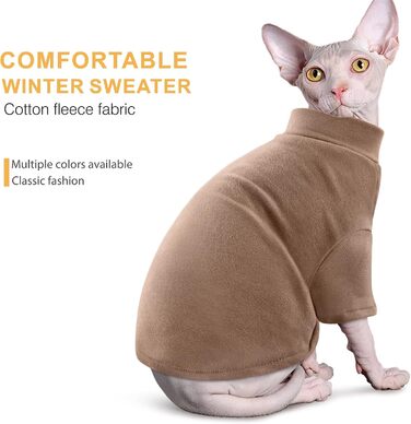 Теплий светр для котів Sphynx, 2 шт, з рукавами, зимовий одяг для лисих котів, чорний і фіолетовий, м'який трикотажний комбінезон для кошенят та цуценят