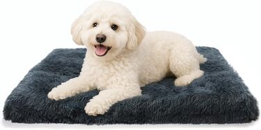 М'яке ортопедичне ліжко для собак DONWEI, килимок для собак, миється, знімний чохол, неслизька підстилка для лежанки, 75x50x6 см, сірий колір