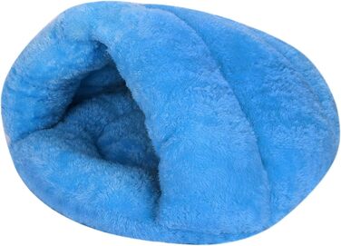 Кімната для собак та котів ITODA: м'яке ліжко-будиночок для собак, котів, цуценят та кошенят. Блакитний колір.