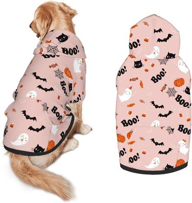 Костюм на Хелловін для собак, пуловер, толстовка з кишенею, розмір L, XL, XX-Large