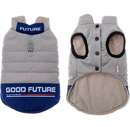 Водонепроникна та вітрозахисна куртка для собак від Knopf-Design, з D-Ring, підходить для Бульдога, Шиба Іну, Лабрадора, блакитна, розмір L