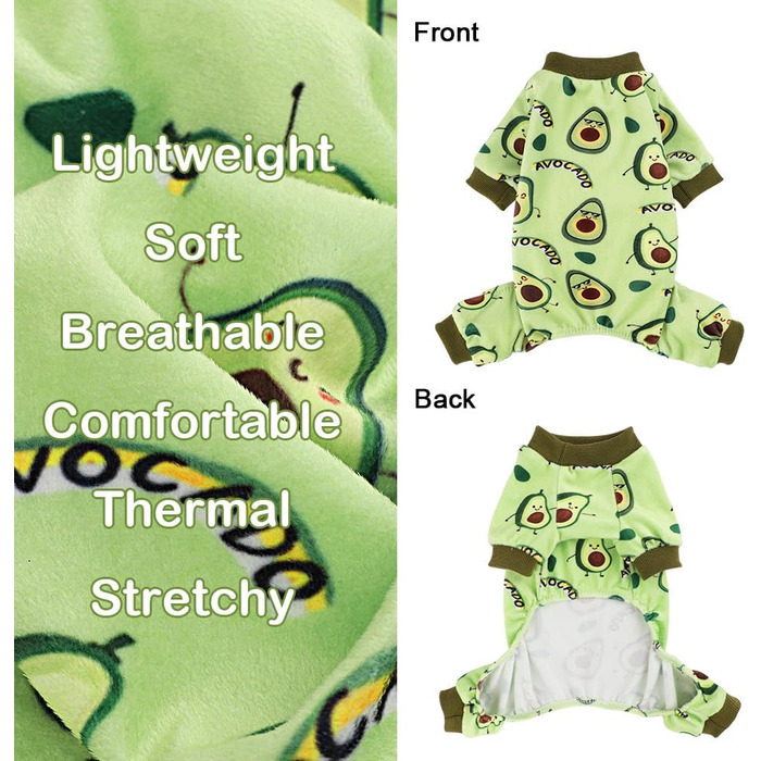 Піжама для собак: теплий комбінезон для Yorkie/Chihuahua, банан, зручний, XXS