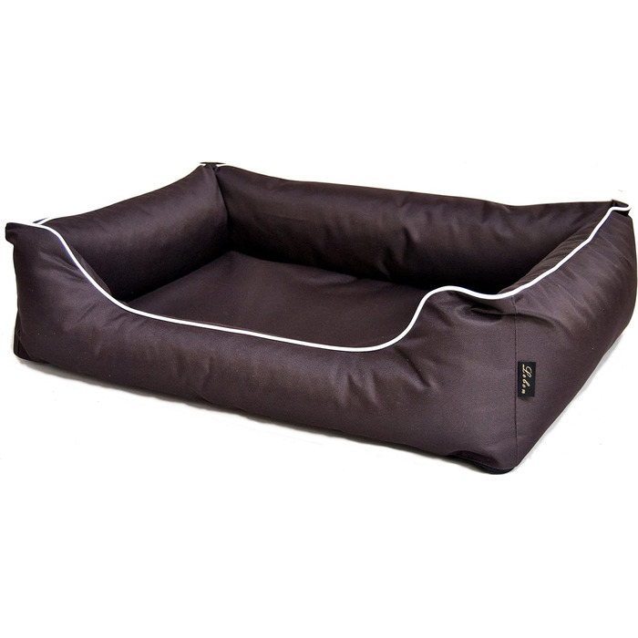 Крісло-ліжко для собак Ebon Paua, чорний, бордовий, бірюзовий, коричневий, бежевий, XXL, темно-коричневий, міцне, водовідштовхувальне, пральне, Made in EU