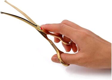 Професійна ножиця для собак, вигнута ножиця для стрижки шерсті, набір ножиць з нержавіючої сталі, спеціально для догляду за шерстю тварин (золота)