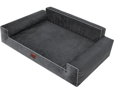 М'яке ліжко для собак, лежанка для тварин, коричнева, 98 x 66 см (Fancy, XL)