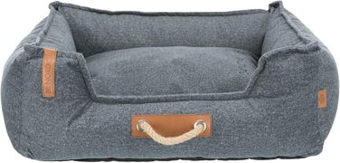 Лежак для собак TRIXIE BE Nordic Föhr, м'який, прямокутний, 120×95 см, сірий
