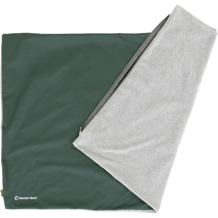 М'яке ліжко для собак великих порід Doctor Bark GreenLabel - зелене, легко миється, зручне, для комфортного сну