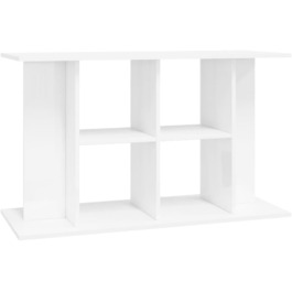 vidaXL підставка для акваріума, білий глянець, 100x40x60 см, ДСП