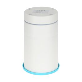 Масажер для миття лап тварин FRCOLOR USB, силікон, блакитно-білий, для собак, 16.4x10.4x2.3 см