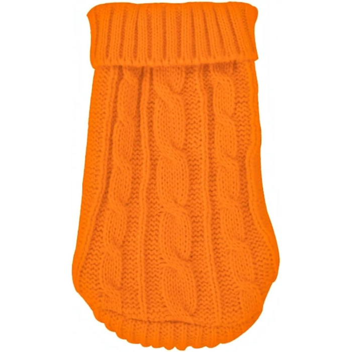 Зимовий пуловер для собак, класичний одяг для домашніх тварин, підходить для маленьких собак, цуценят, котів, в'язаний пуловер, для такс, одяг, для чихуахуа, костюми шнауцерів (Помаранчевий, розмір S (8) 2–2,5 кг)