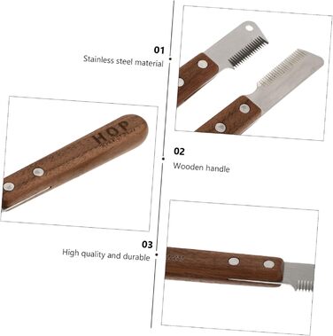 Видалення шерсті для собак: щітка-трімер з 2 металевими щітками для видалення підшерстка та відмерлого волосся