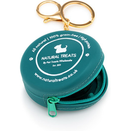 Сумка для ласощів для собак Natural Treats, міцна, з кліпсами для повідка, ключів та блискавками, для подорожей та прогулянок, 1 шт.