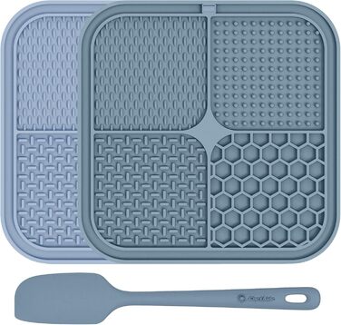 Килимок для повільного годування собак та котів з присосками, 2 шт. - проти нудьги та тривоги