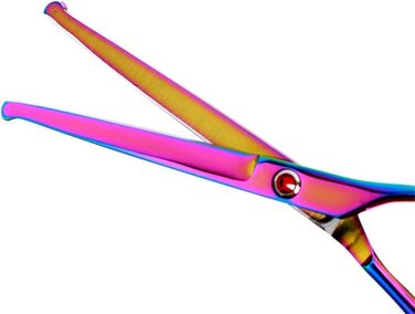 Набір професійних ножиць для грумінгу собак та котів з нержавіючої сталі. Ножиці для грумінгу з закругленими кінцями та витонченим лезом. Ідеально підходять для стрижки та витончення шерсті.