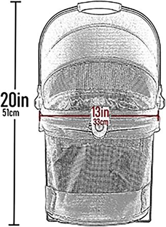 Переноска для тварин Pet Gear View 360, чорна, 51x30x47 см - для собак та котів