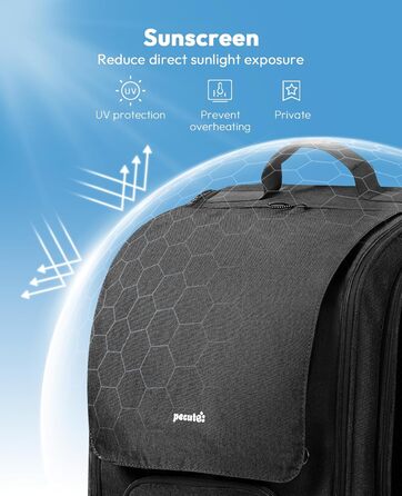 Рюкзак для кота Pecute з сіткою, чорний, великий: зручний та дихаючий для перевезення тварин