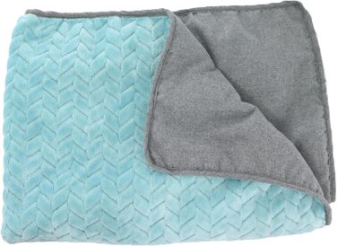 Крісло-лежанка для собак Ancol – м'яка підстилка для дому, 60 x 50 см (блакитно-зелений)