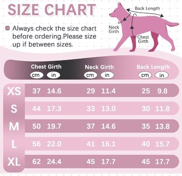 Флісовий теплий одяг для собак: куртка, светр з коміром-гетром, зимовий одяг для собак (Рожевий, M)