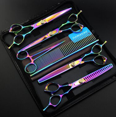 Набір професійних ножиць для грумінгу собак JIESENYU 7.0 дюймів (4 шт.)