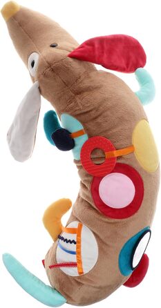 SIGIKID Активне подушечкове ліжечко для іграшок для малюків Песик, іграшка для дівчаток та хлопчиків, рекомендується від 3 місяців, коричневий, 1 шт.