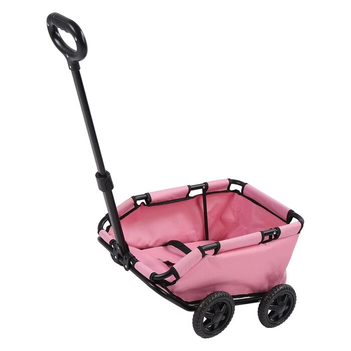 Візок для собак до 12,9 кг, універсальний для собак та котів, складаний, 4 колеса